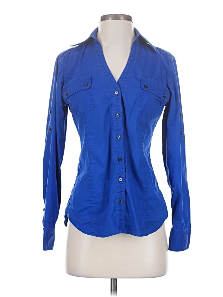 Pre-owned Express Design Studio Casual Dress In Blue