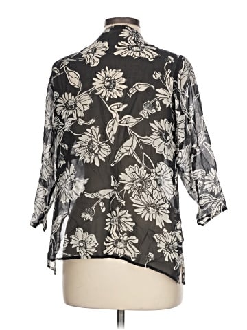 Laura Ashley 3/4 Sleeve Silk Top (view 2)