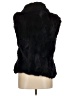 Surell 100% Polyester Black Faux Fur Vest Size Med - Lg - photo 2