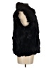 Surell 100% Polyester Black Faux Fur Vest Size Med - Lg - photo 4