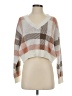 Shein 100% Acrylic Plaid Tan Pullover Sweater Size S - photo 1