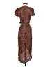 Express 100% Rayon Paisley Brown Cocktail Dress Size XS - photo 2