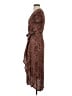 Express 100% Rayon Paisley Brown Cocktail Dress Size XS - photo 5
