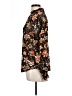 Assorted Brands 100% Polyester Floral Brown Long Sleeve Blouse Size L - photo 5