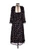 Julia Jordan 100% Polyester Floral Black Blue Casual Dress Size 4 - photo 2