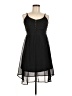 Xhilaration 100% Polyester Solid Black Casual Dress Size M - photo 1