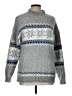 Unbranded 100% Polyester Paisley Silver Pullover Sweater Size L - photo 1