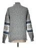 Unbranded 100% Polyester Paisley Silver Pullover Sweater Size L - photo 2