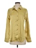 Mystree Metallic Gold Long Sleeve Blouse Size S - photo 1