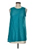 AB Studio 100% Polyester Teal Sleeveless Top Size M - photo 1