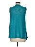 AB Studio 100% Polyester Teal Sleeveless Top Size M - photo 2