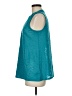 AB Studio 100% Polyester Teal Sleeveless Top Size M - photo 5