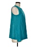 AB Studio 100% Polyester Teal Sleeveless Top Size M - photo 4
