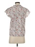 Shein Floral Gray Short Sleeve Blouse Size 4 - photo 2