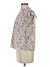 Shein Floral Gray Short Sleeve Blouse Size 4 - photo 5