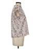 Shein Floral Gray Short Sleeve Blouse Size 4 - photo 4