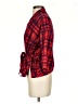 Madewell Plaid Red 3/4 Sleeve Button-Down Shirt Size S - photo 5
