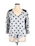 Adrienne Vittadini 100% Polyester Polka Dots Gray Cardigan Size XL - photo 1