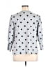 Adrienne Vittadini 100% Polyester Polka Dots Gray Cardigan Size XL - photo 2