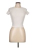 Yogalicious Ivory Short Sleeve Turtleneck Size 12 - photo 1