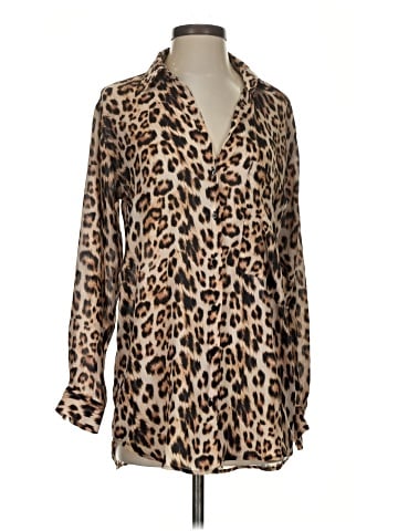Zara Basic Long Sleeve Blouse (view 1)