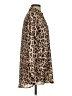 Zara Basic Animal Print Brown Long Sleeve Blouse Size S - photo 4