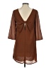 Dainty Hooligan 100% Polyester Solid Brown Casual Dress Size S - photo 2