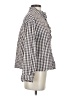 Unbranded 100% Cotton Checkered-gingham Brown Long Sleeve Button-Down Shirt Size S - photo 4