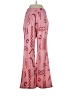 Shein 100% Polyester Hearts Pink Casual Pants Size 4 - photo 2