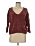Express 100% Polyester Burgundy Pullover Sweater Size M - photo 1