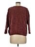 Express 100% Polyester Burgundy Pullover Sweater Size M - photo 2