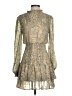 Aqua 100% Polyester Paisley Gold Cocktail Dress Size XS - photo 1