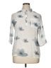 Unbranded 100% Polyester Ivory 3/4 Sleeve Blouse Size XL - photo 1