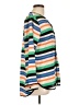 Bar III 100% Polyester Stripes Green Long Sleeve Blouse Size L - photo 4