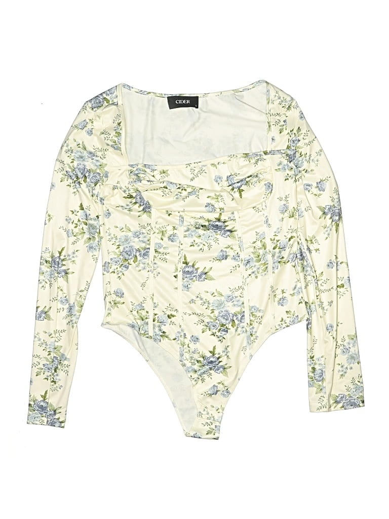 Pre-owned Cider Bodysuit In White