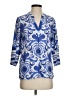 Soft Surroundings 100% Rayon Blue 3/4 Sleeve Blouse Size S - photo 1