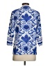 Soft Surroundings 100% Rayon Blue 3/4 Sleeve Blouse Size S - photo 2