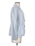 Tahari 100% Linen Stripes Blue Blazer Size S - photo 4