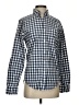 J.Crew Checkered-gingham Blue Long Sleeve Button-Down Shirt Size XS - photo 1