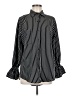 Unbranded Stripes Black Long Sleeve Blouse Size M - photo 1