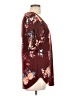 Hippie Chic Burgundy Short Sleeve Blouse Size L - photo 4