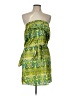 Classique 100% Polyester Paisley Green Cocktail Dress Size L - photo 1