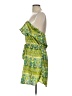 Classique 100% Polyester Paisley Green Cocktail Dress Size L - photo 5