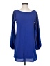 Nymphe 100% Polyester Solid Blue Casual Dress Size S - photo 1