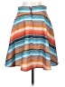 Unique Vintage 100% Polyester Stripes Blue Casual Skirt Size S (estimated) - photo 2