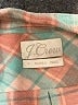 J.Crew 100% Cotton Plaid Green Long Sleeve Button-Down Shirt Size 0 - photo 4