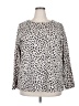 Croft & Barrow Animal Print White Pullover Sweater Size 2X - photo 1