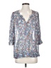 Staring at Stars Blue 3/4 Sleeve Blouse Size M - photo 1