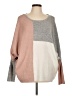 BCX Color Block Pink Pullover Sweater Size L - photo 1