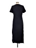 Unbranded Solid Black Casual Dress Size L - photo 2